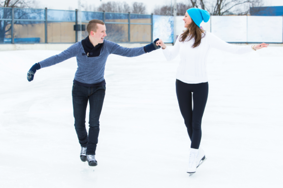 Ice skating